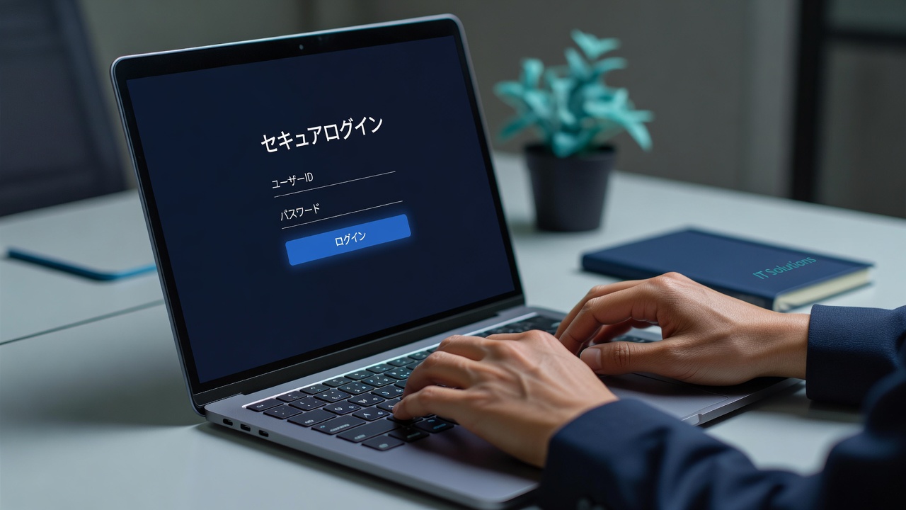 セキュアなログイン画面